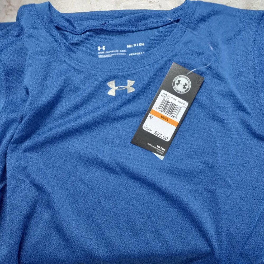NEW Under Armour Women's Locker Tee CREWNECK T Shirt HEATGEAR.